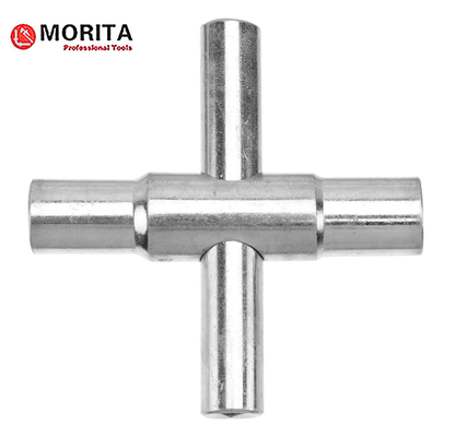 Strumenti idraulici 4 Way Sillcock Key 4 chiavi a spillo Dimensioni-1/4??, 9/32??, 5/16??, 11/32?? (1 pacchetto) Acciaio inossidabile