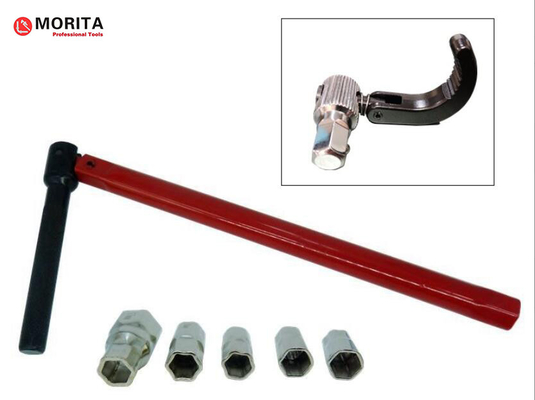 chiave per tubi chiave per vasca 260 mm per nocciolo di vasca teste alternative 9,10, 11, 14 mm Capacità di apertura da 15 mm a 32 mm rosso