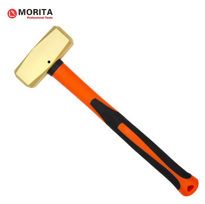 Strumenti non scintillanti martello in ottone con maniglia in fibra di vetro, non magnetico, resistente alla corrosione