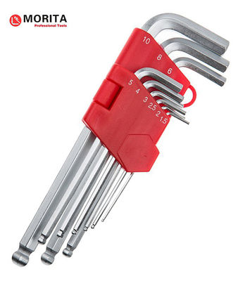 comprare Supporto in plastica Chiave a brugola con estremità sferica 9 pezzi Acciaio CR-V 1,5 mm, 2 mm, 2,5 mm, 3 mm, 4 mm, 5 mm, 6 mm, 8 mm Avvitamento angolato a 25° online manufacture