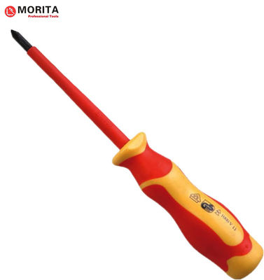 comprare Strumenti a mano isolati Cacciavite VDE Phillips Pozi a fessura Cromo Acciaio Vanadio 1000 V AC Alta durezza con magnete online manufacture