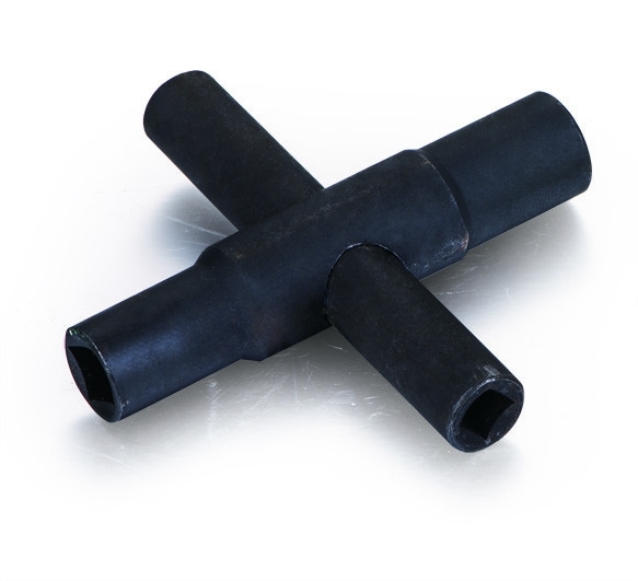 Strumenti idraulici 4 Way Sillcock Key 4 chiavi a spillo Dimensioni-1/4??, 9/32??, 5/16??, 11/32?? (1 pacchetto) Acciaio inossidabile