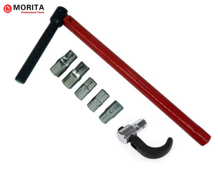 chiave per tubi chiave per vasca 260 mm per nocciolo di vasca teste alternative 9,10, 11, 14 mm Capacità di apertura da 15 mm a 32 mm rosso