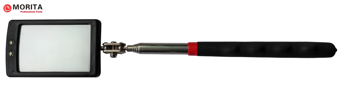Strumenti idraulici Specchio di ispezione telescopico 65*42mm Luce LED ruotata in tutte le direzioni Acciaio inossidabile
