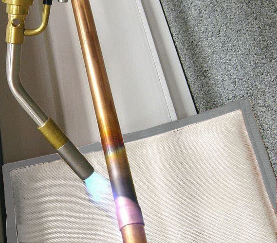 Strumenti idraulici tappeto di saldatura a più strati 290*200mm barriera di combustione adatta fibra di alluminio-silicio