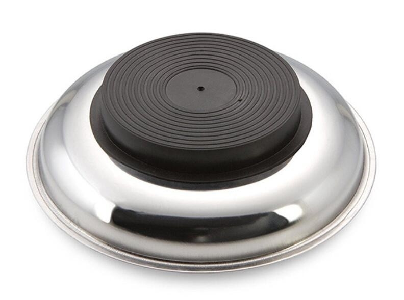 Strumenti idraulici Tazza magnetica rotonda di acciaio inossidabile di diametro 150 mm Porta bulloni, dadi, viti e parti
