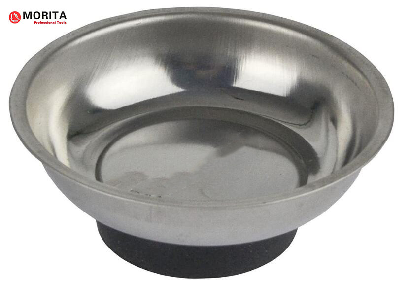 Strumenti idraulici Tazza magnetica rotonda di acciaio inossidabile di diametro 150 mm Porta bulloni, dadi, viti e parti