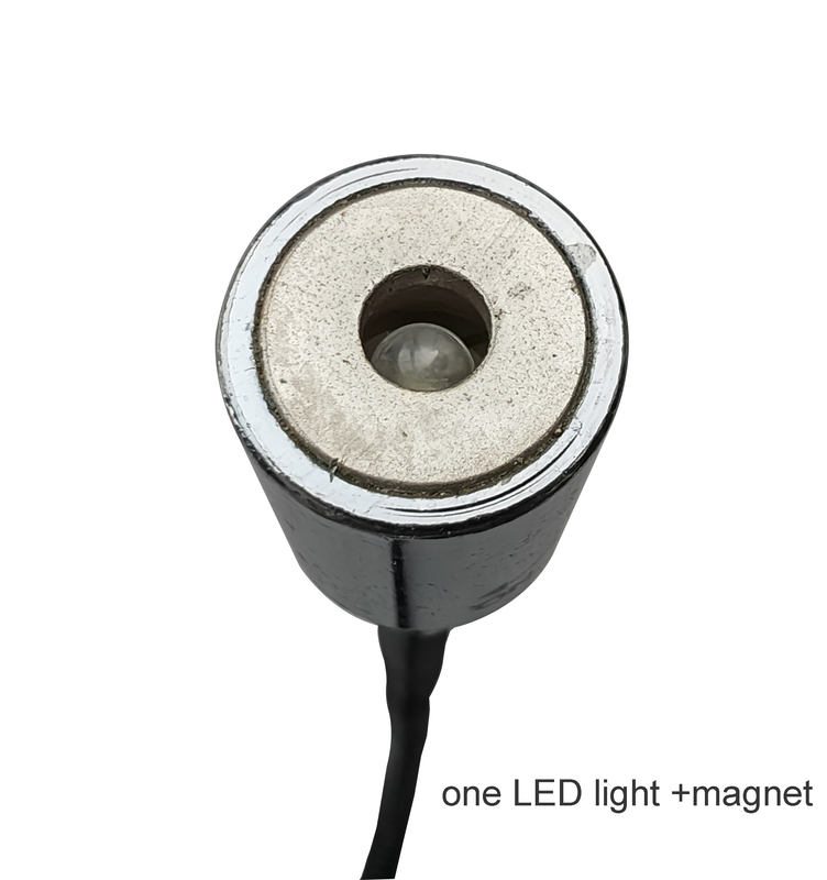 Strumenti idraulici Strumento di raccolta magnetica con legno bastone pieghevole Acciaio inossidabile Capacità 3lb Lunghezza 595mm