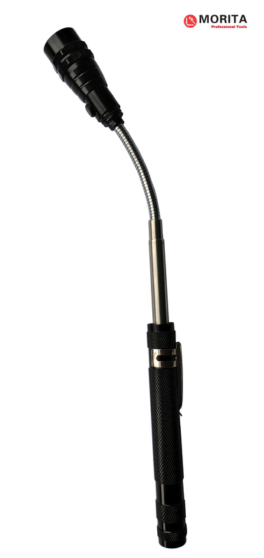 Strumenti idraulici Telescopico Lampada a torcia magnetica con 3 lampade a LED 360 gradi Magneto regolabile
